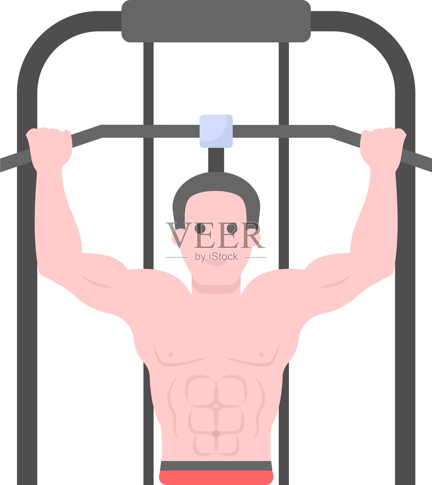 肌肉锻炼插画图片素材