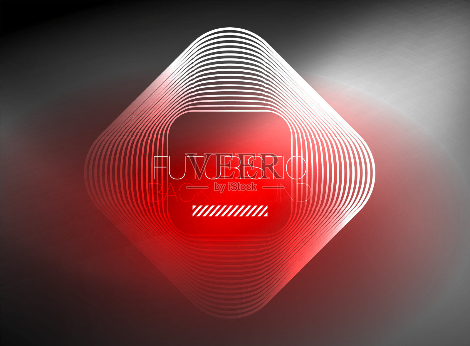 霓虹色方形轮廓线抽象背景插画图片素材