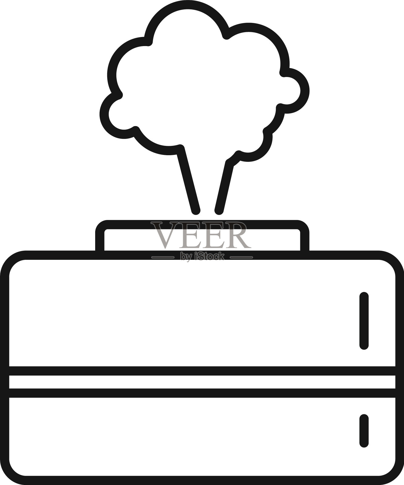 灯扩散图标轮廓风格设计元素图片