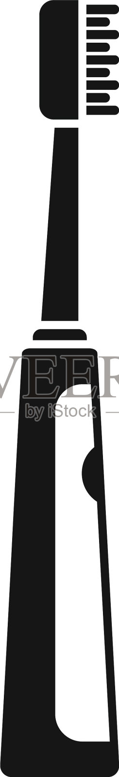 电动牙刷清洁图标简约风格图标素材