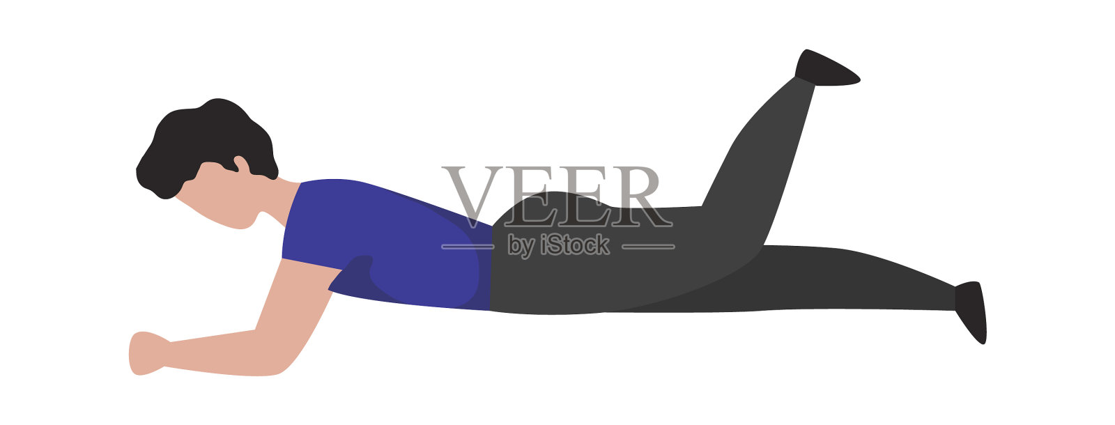 男人做运动运动卡通运动员设计元素图片