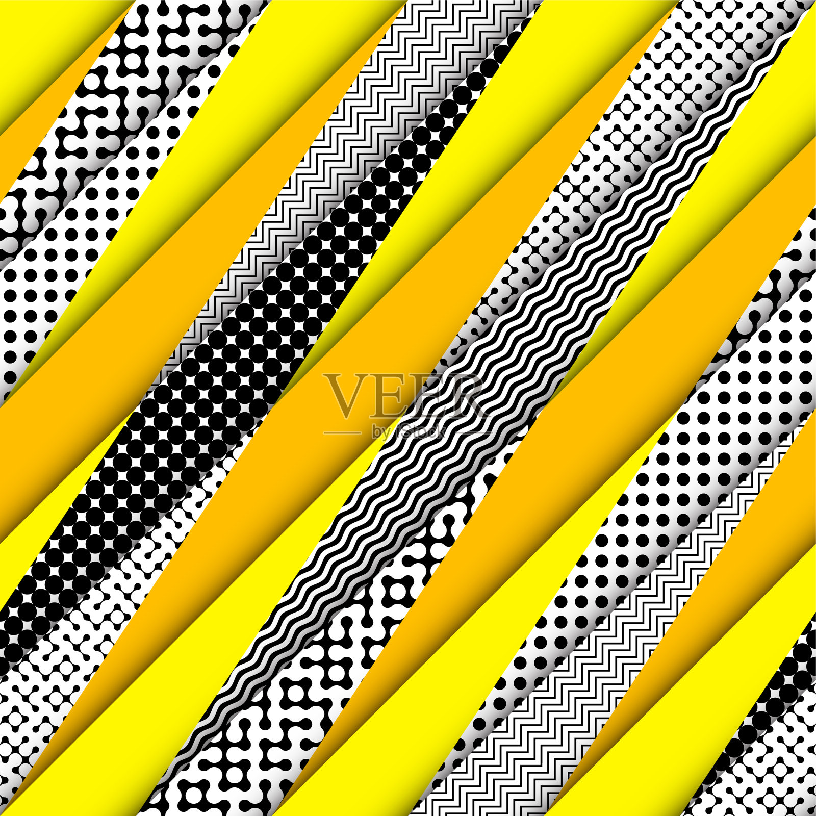 几何抽象图案拼接风格插画图片素材