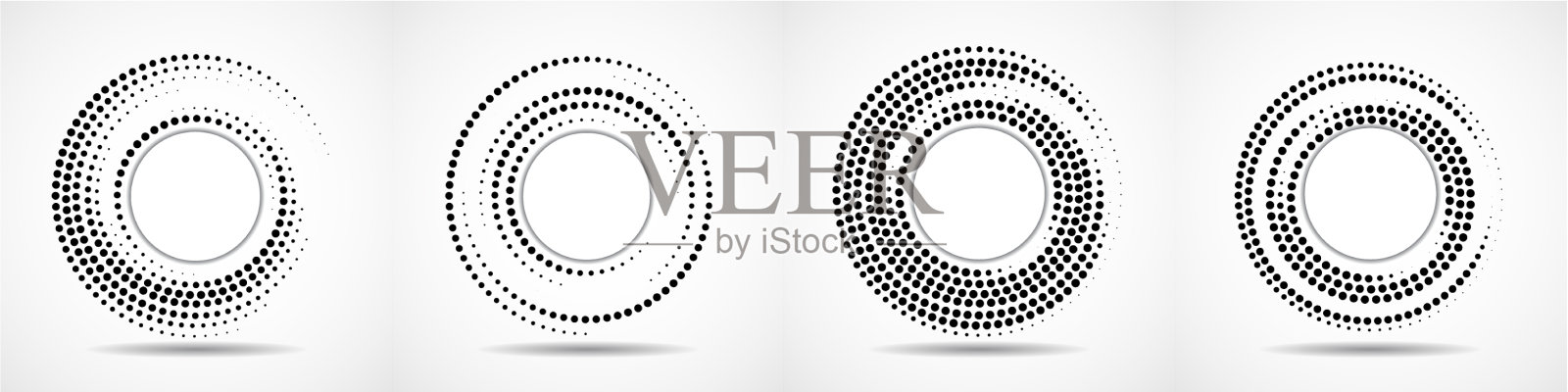 设置圆点圈徽标里面图标素材