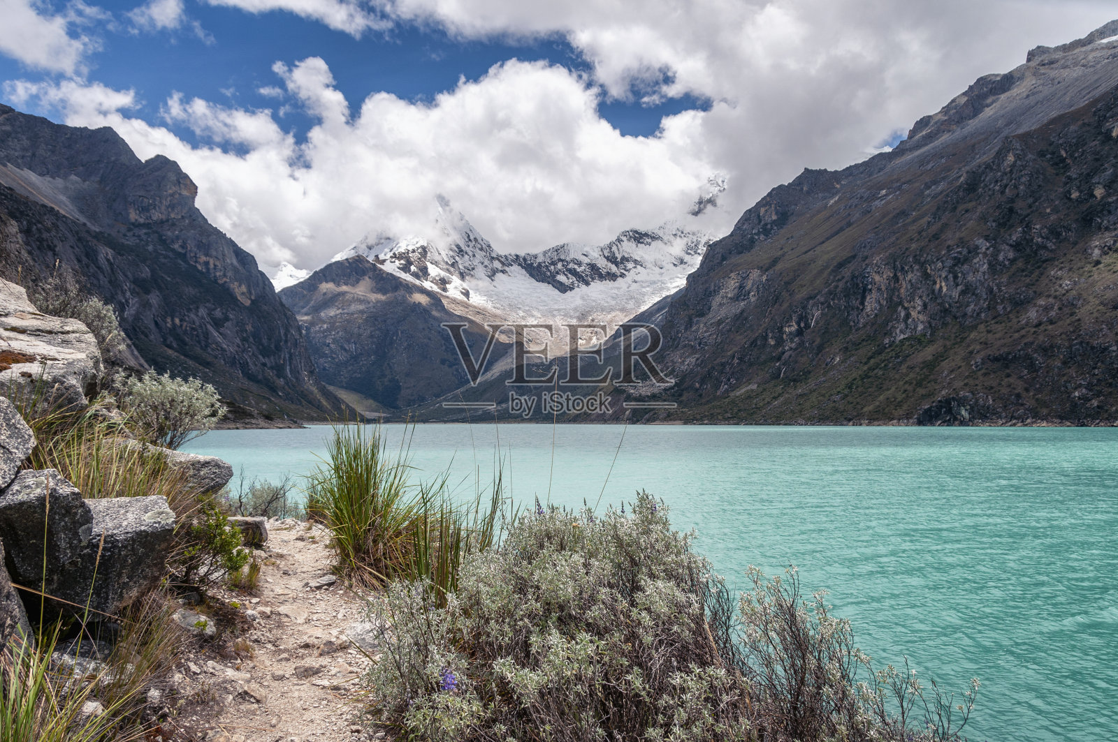 秘鲁的帕隆湖照片摄影图片