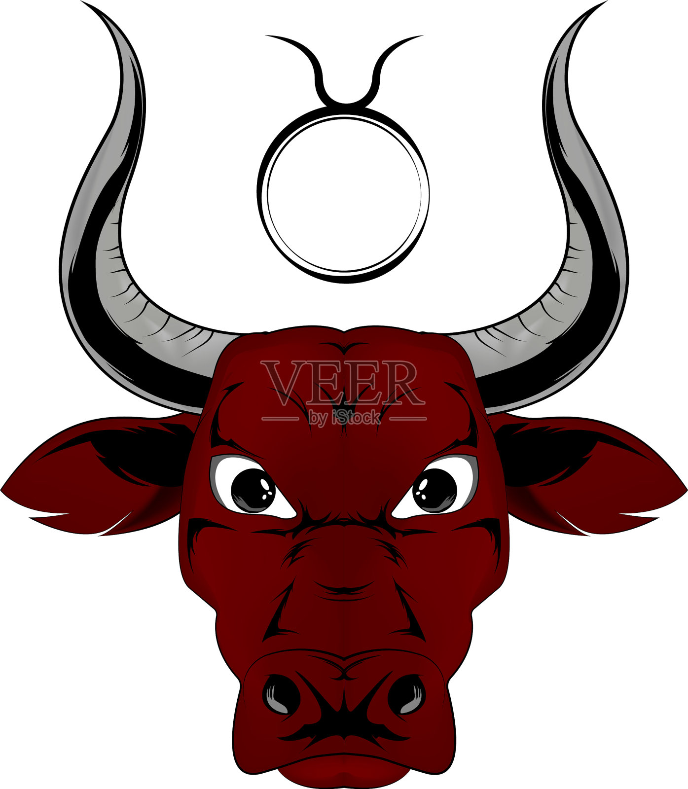 金牛星座的颜色插画图片素材