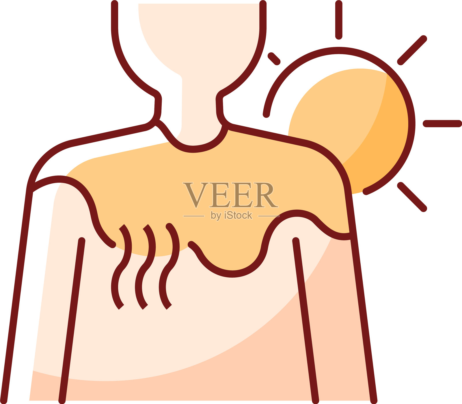 晒伤RGB颜色图标设计元素图片
