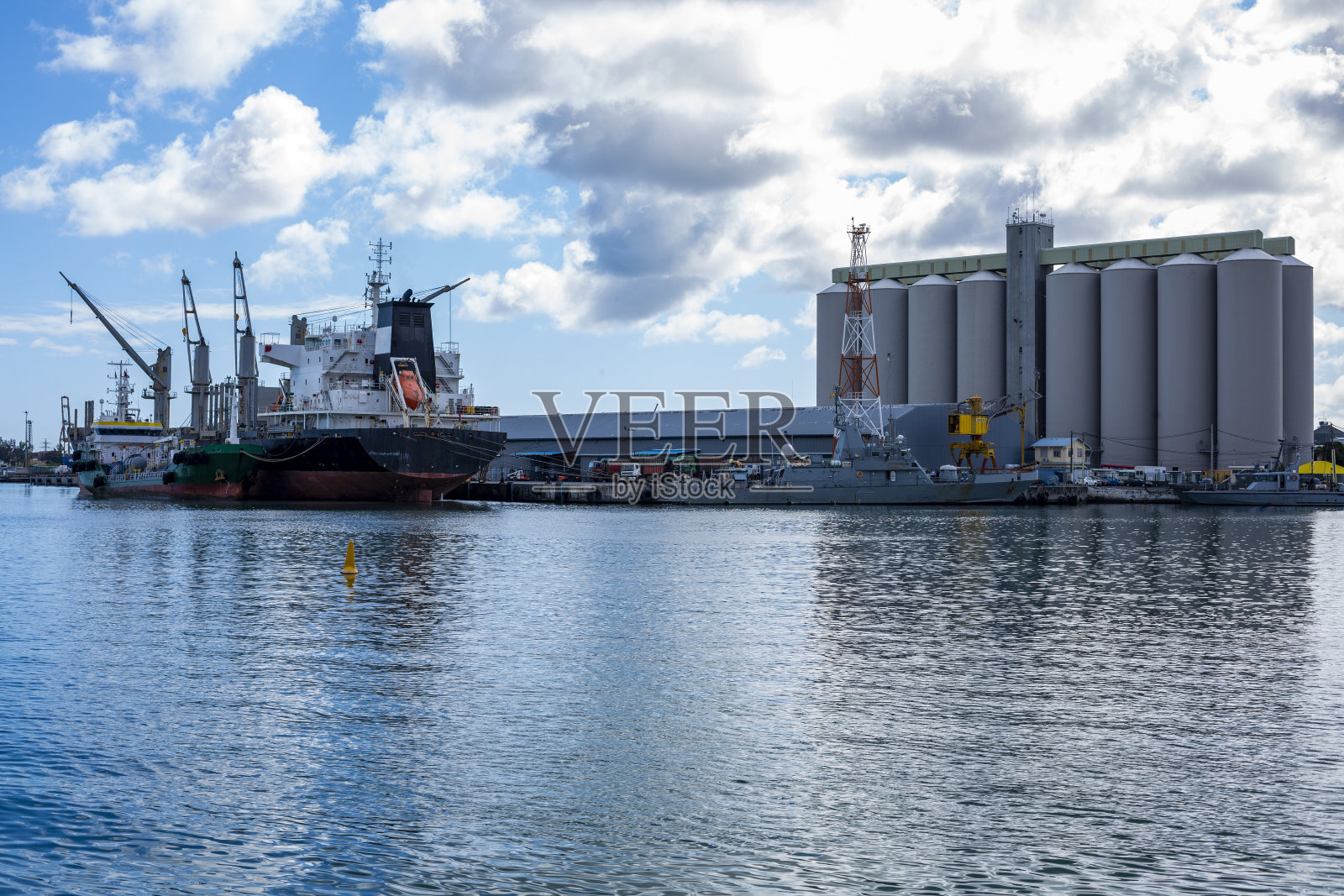 路易斯港的港口。照片摄影图片