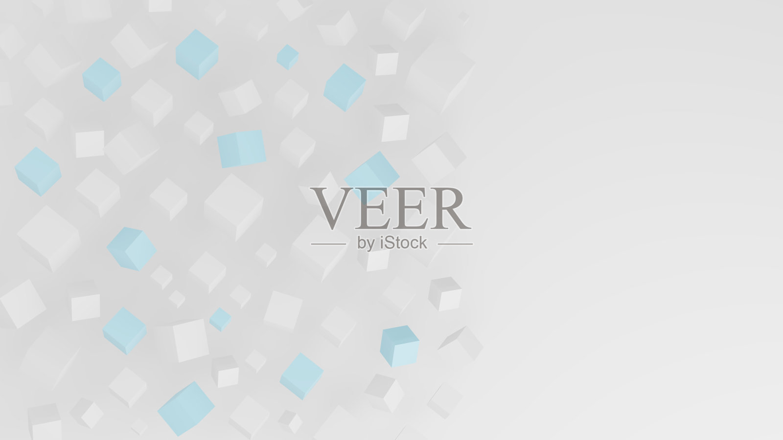 白色和蓝色的方块形成了一个技术背景。三维演示照片摄影图片