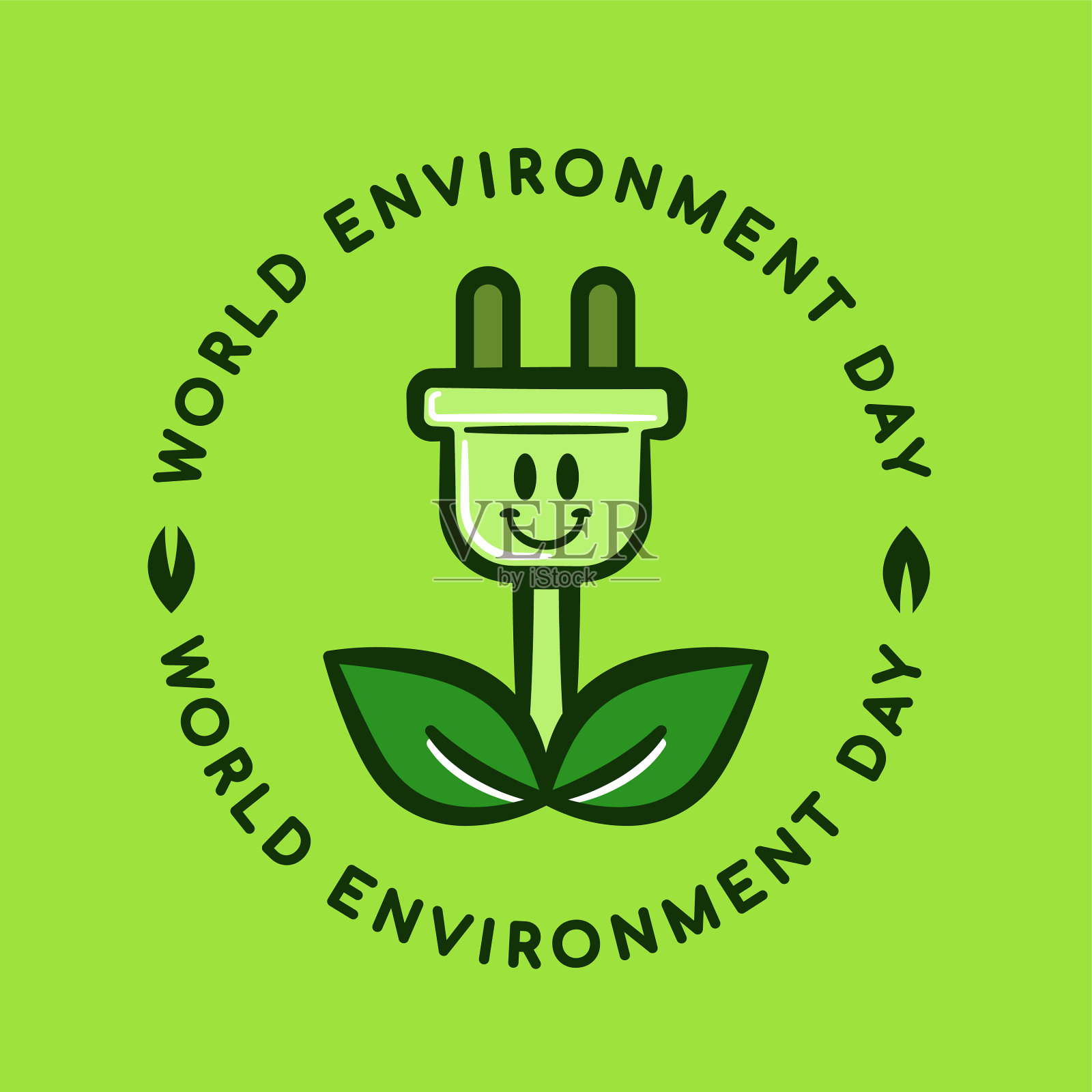 世界环境日搞笑清洁技术卡插画图片素材