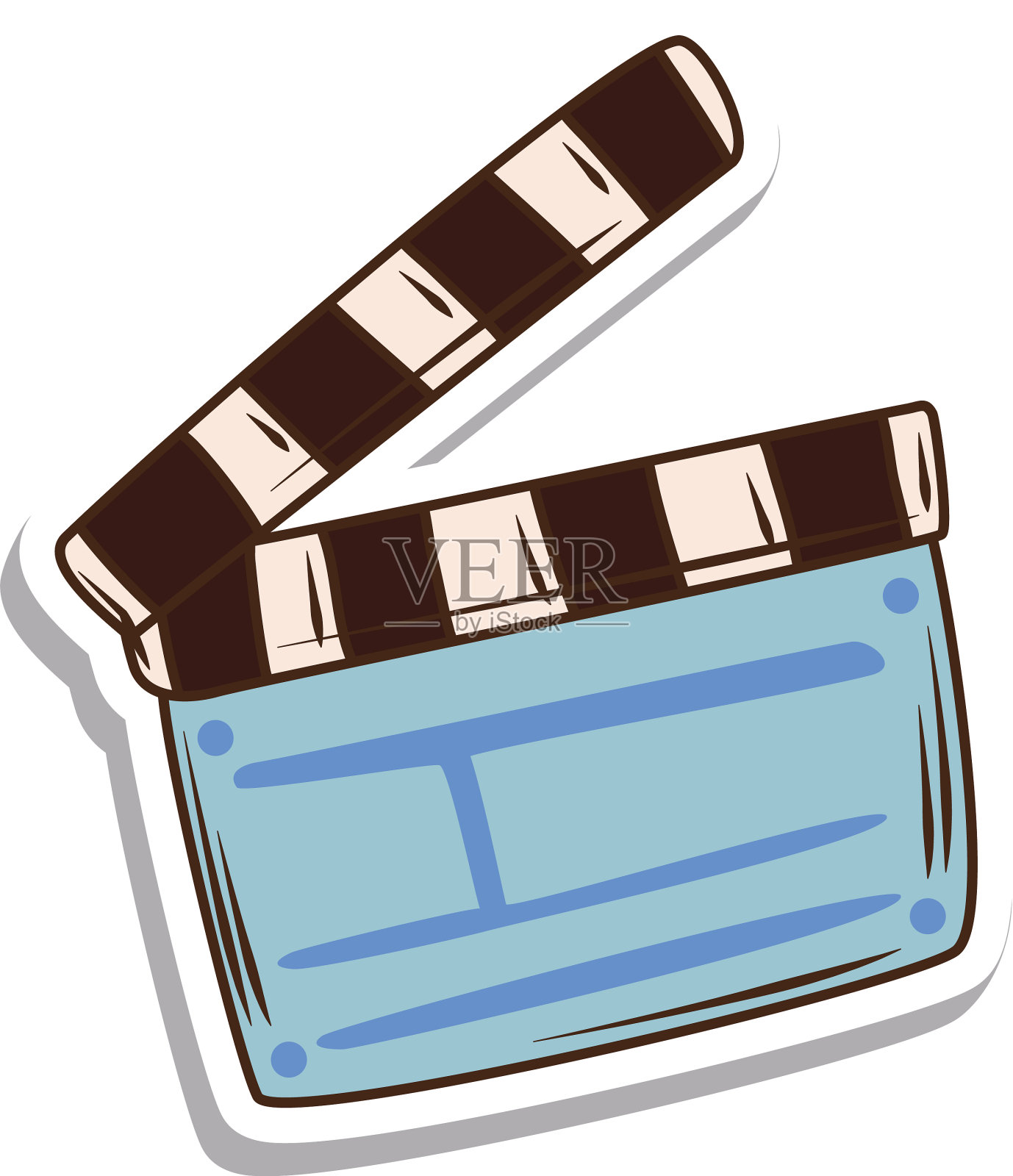 场记板膜贴纸设计元素图片