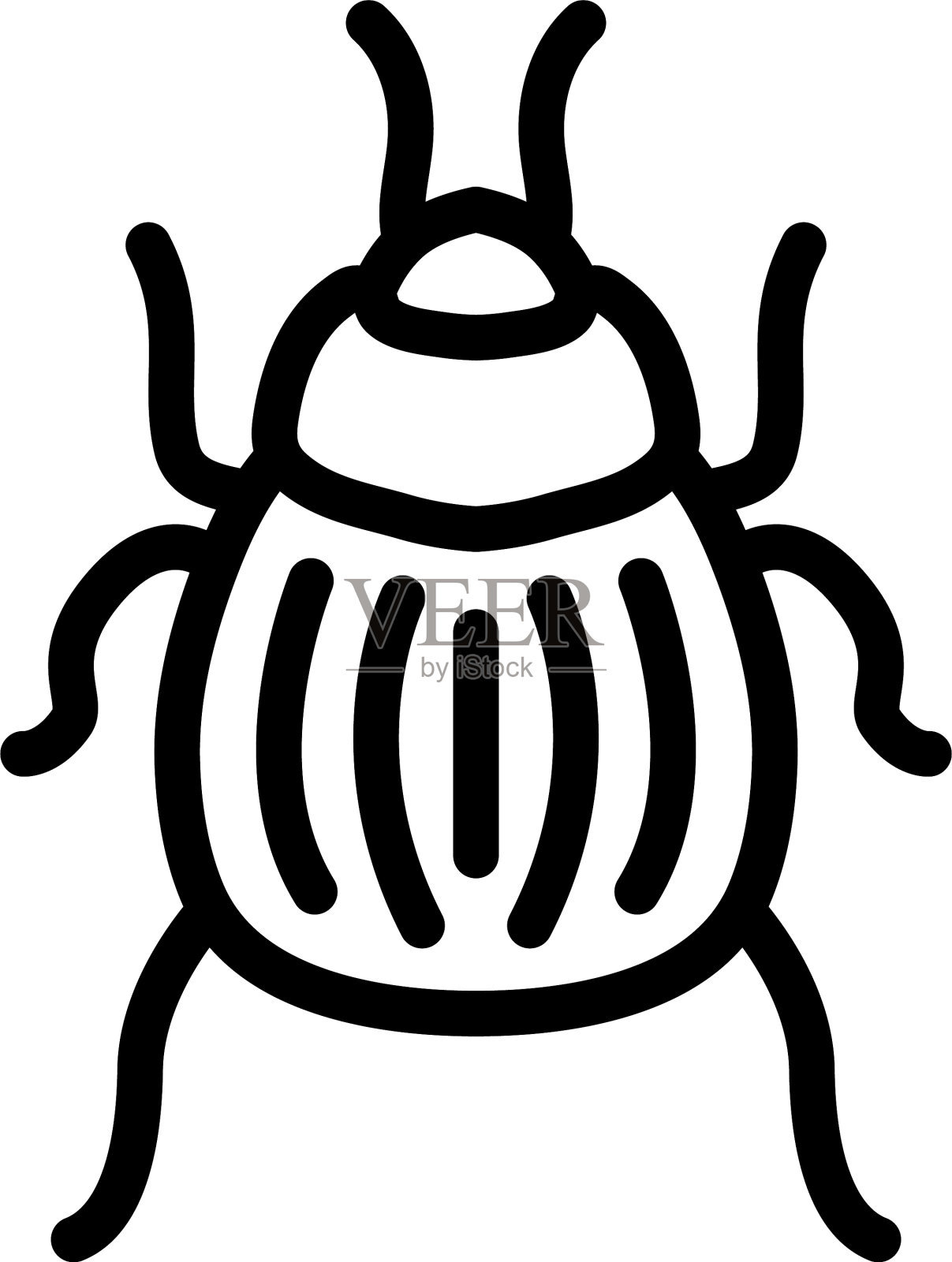 科罗拉多甲虫图标设计元素图片