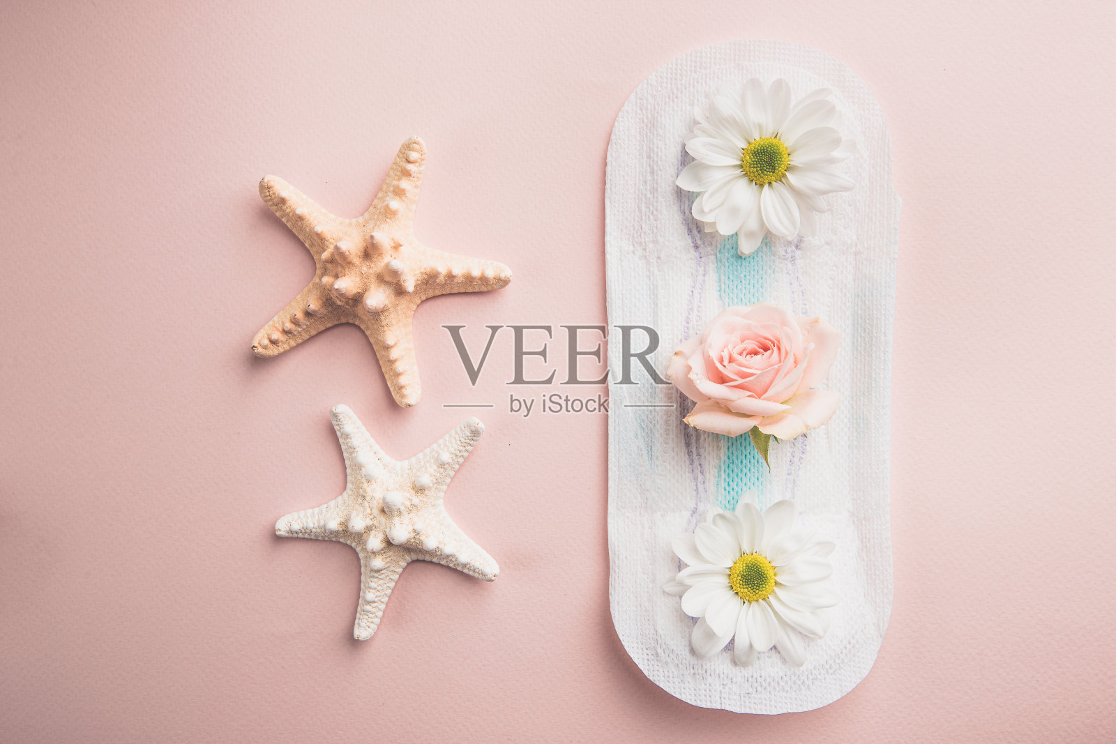 白色的卫生巾照片摄影图片