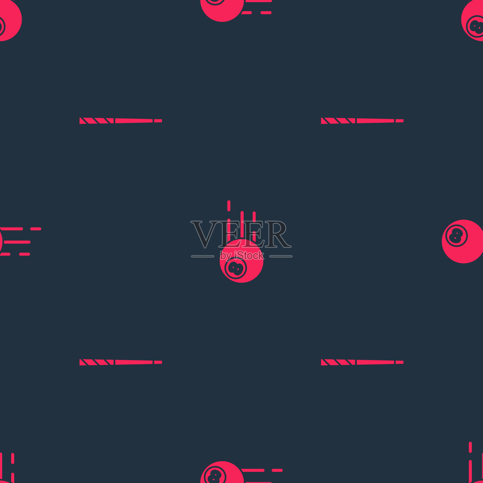 将球杆和球设置在无缝模式上图标素材