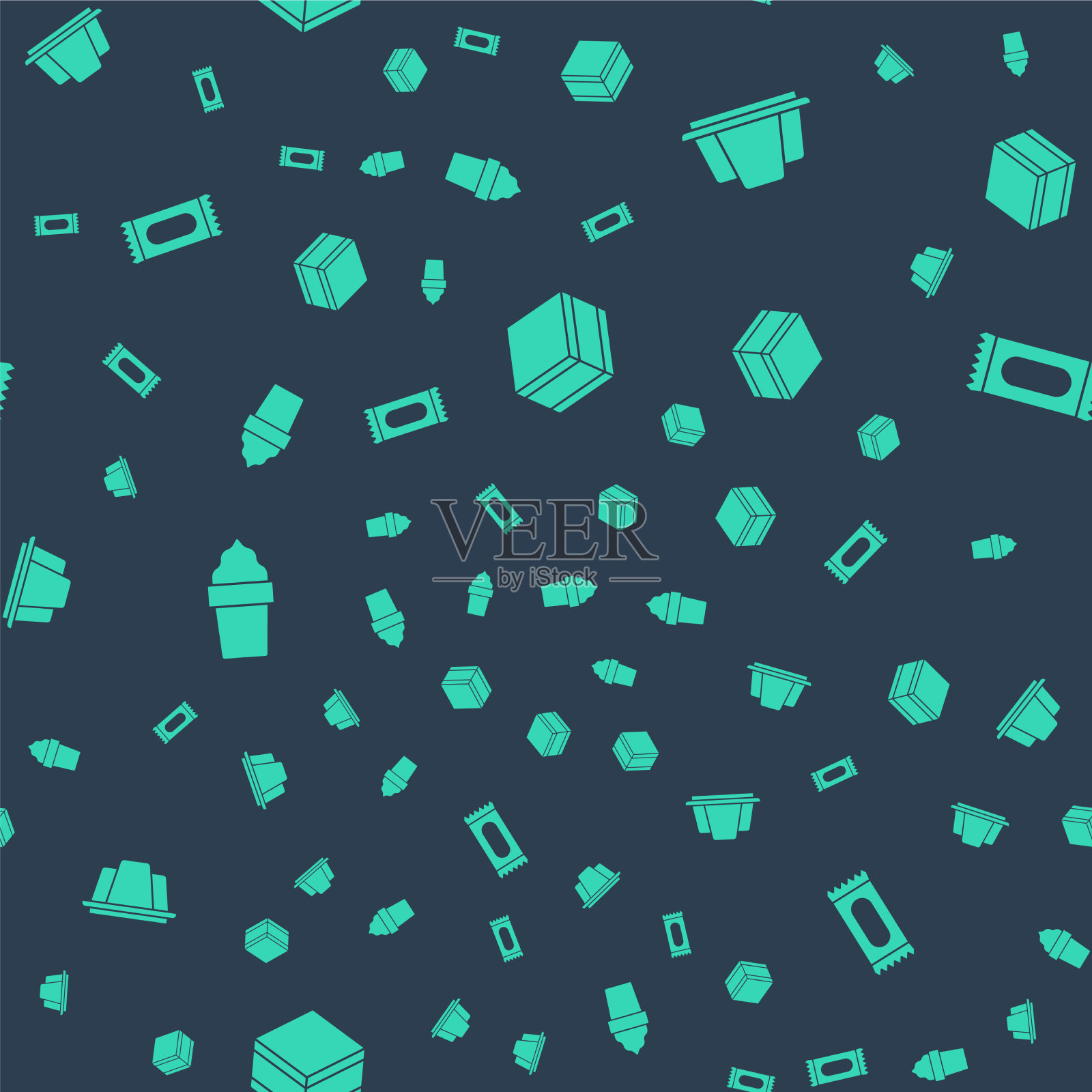 把布朗尼巧克力蛋糕果冻冰淇淋放进去图标素材