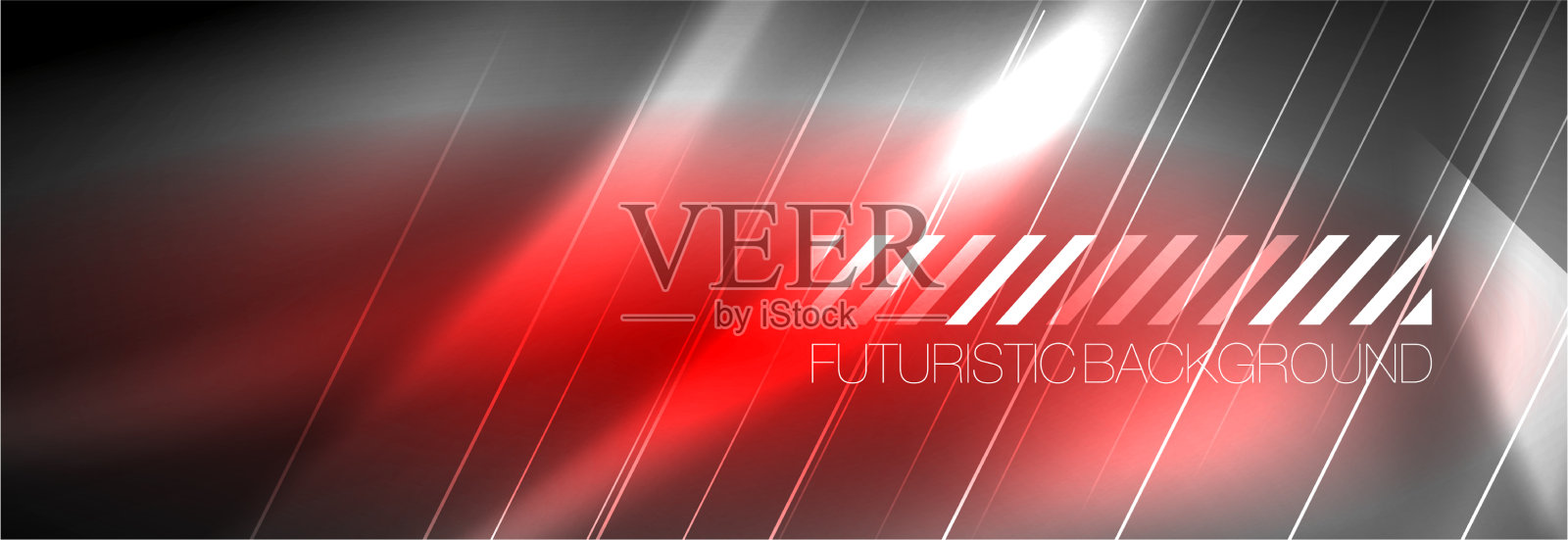 氖发光的线条,神奇的能量和光的运动插画图片素材