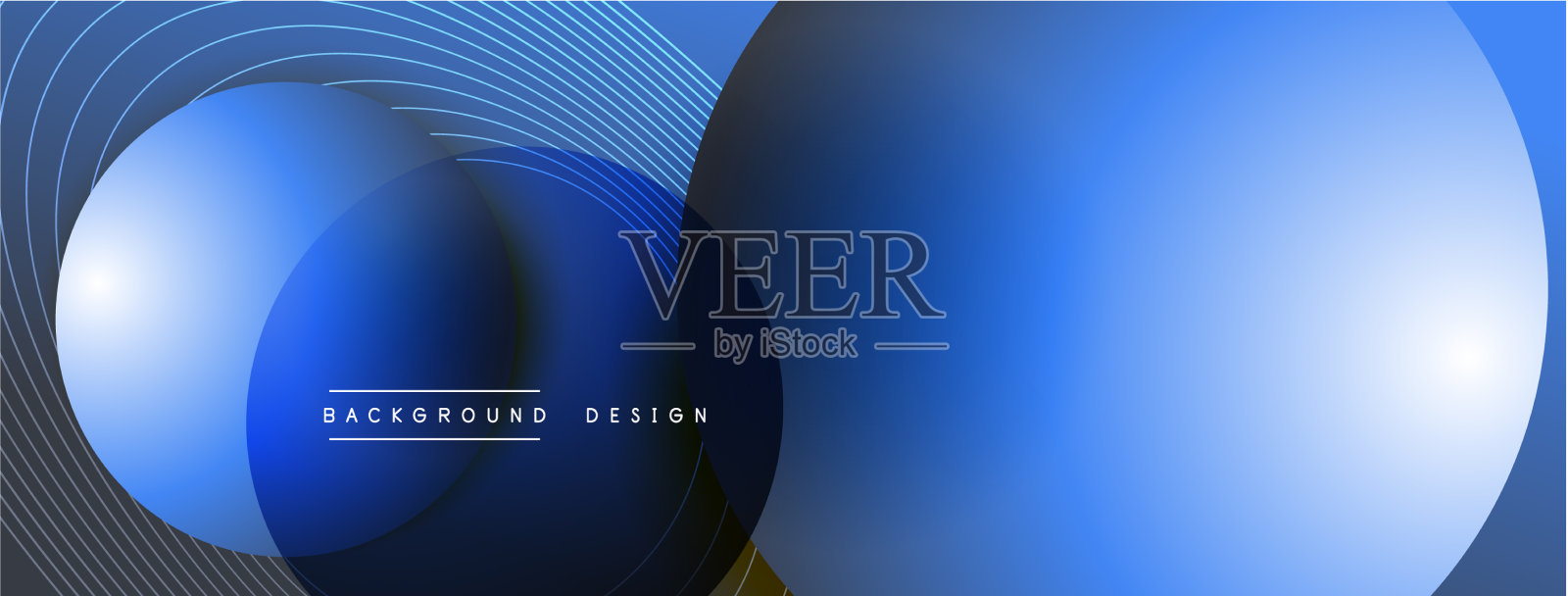 带有阴影的渐变圆形技术插画图片素材