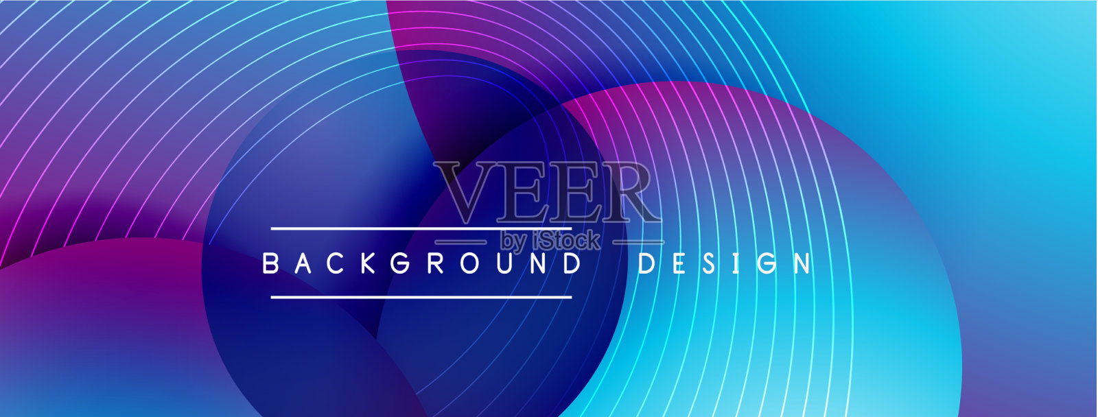 带有阴影的渐变圆形技术插画图片素材