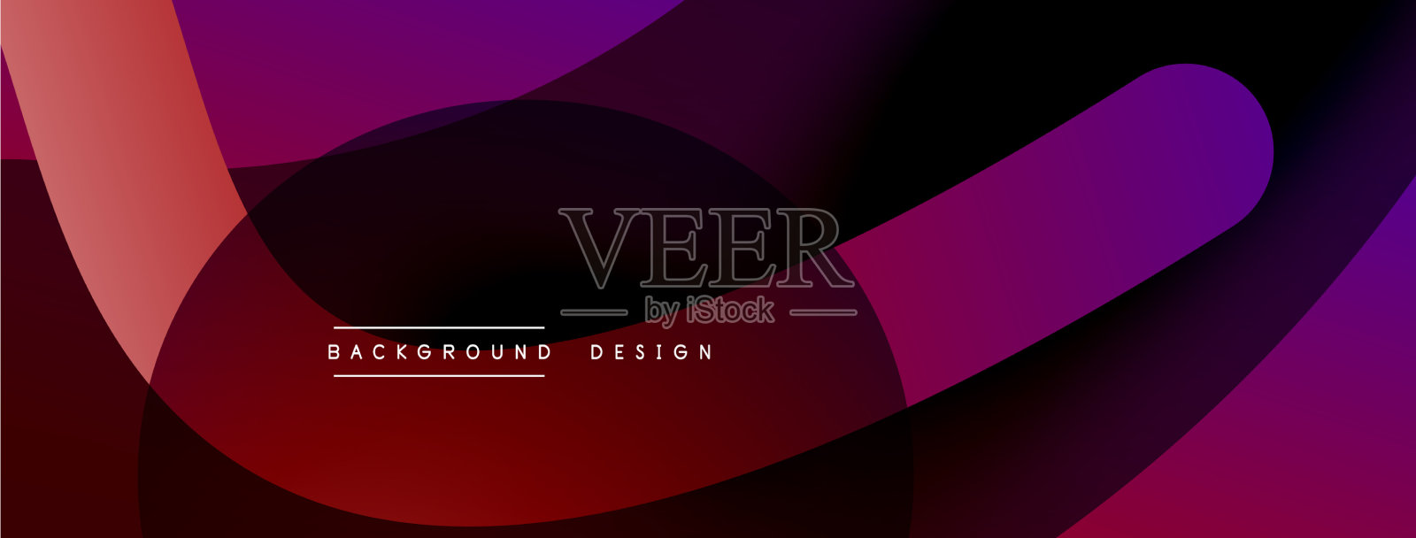 抽象交叠线和圆几何插画图片素材