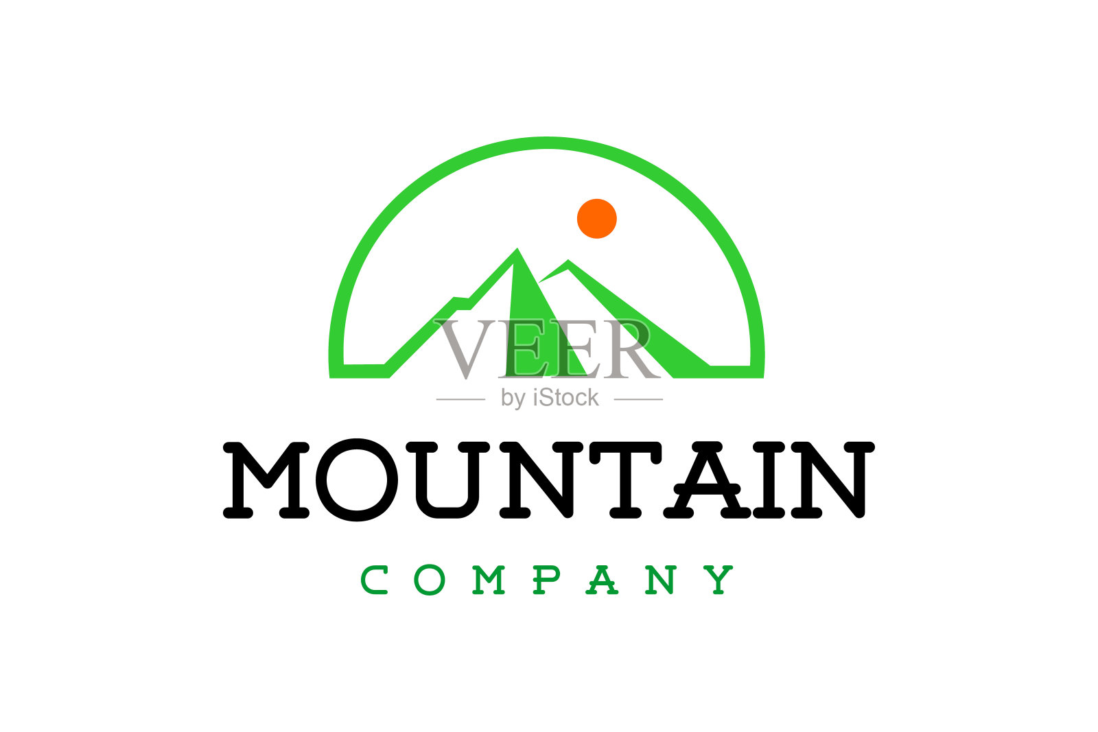 现代山阳冒险潮人会徽标志设计灵感插画图片素材