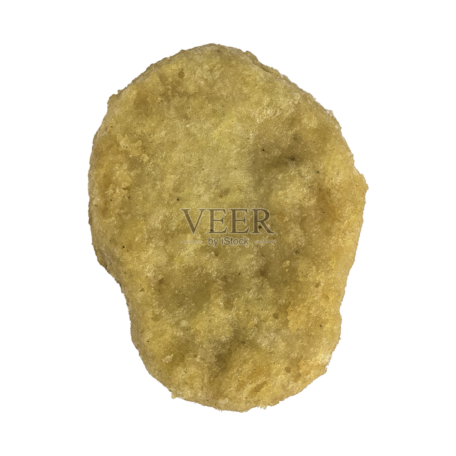 酥脆的炸鸡块放在白色的背景上。照片摄影图片