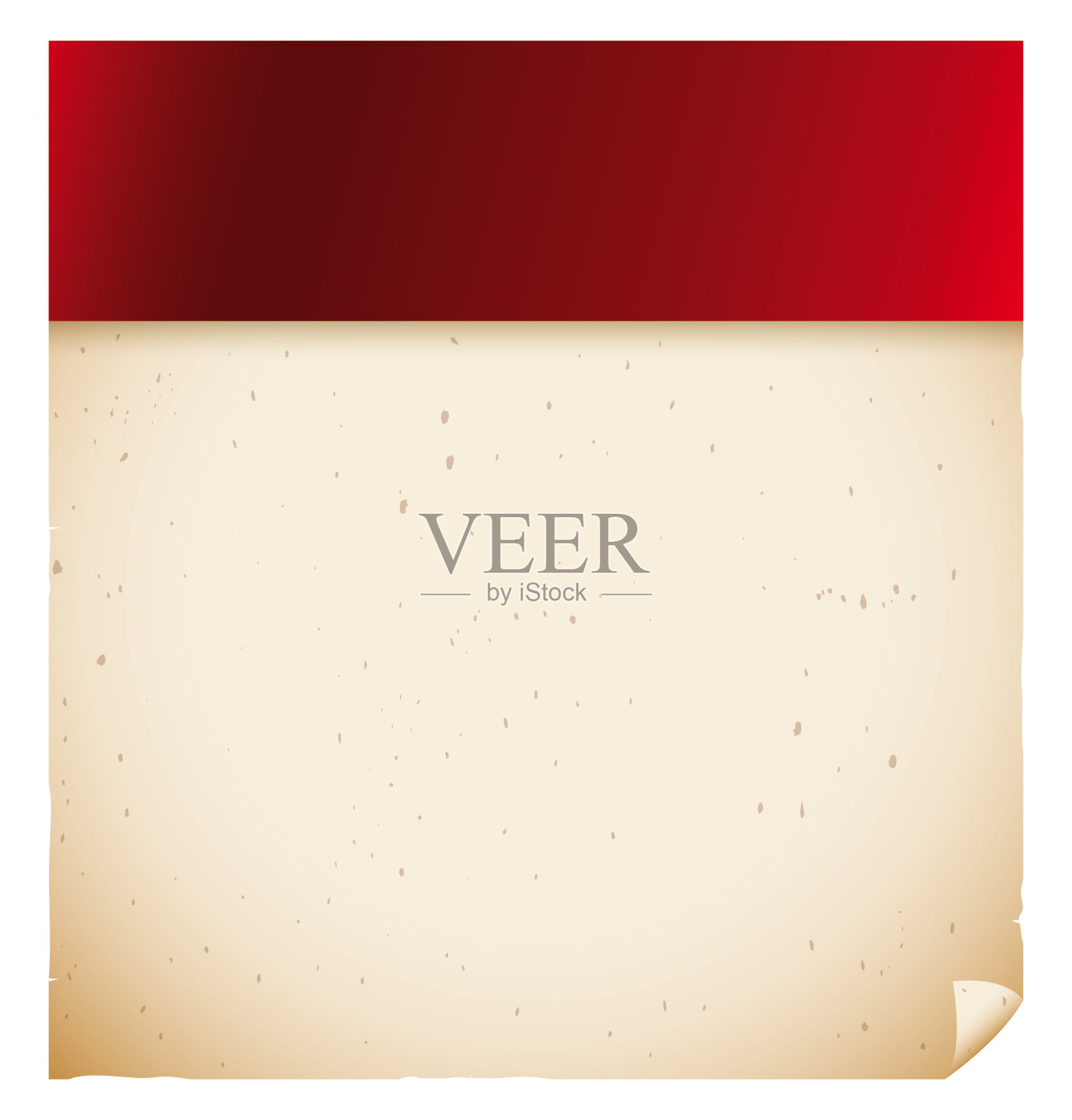 旧活页日历页在白色背景插画图片素材