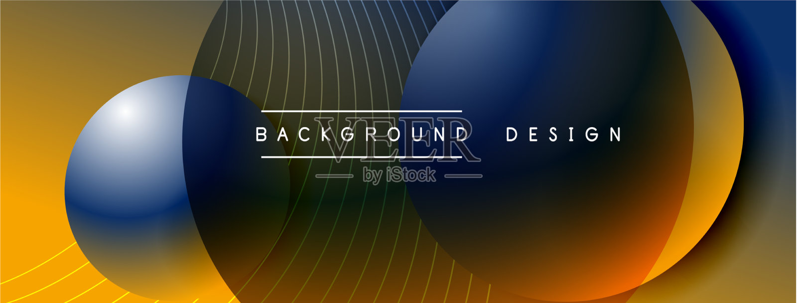 带有阴影的渐变圆形技术插画图片素材