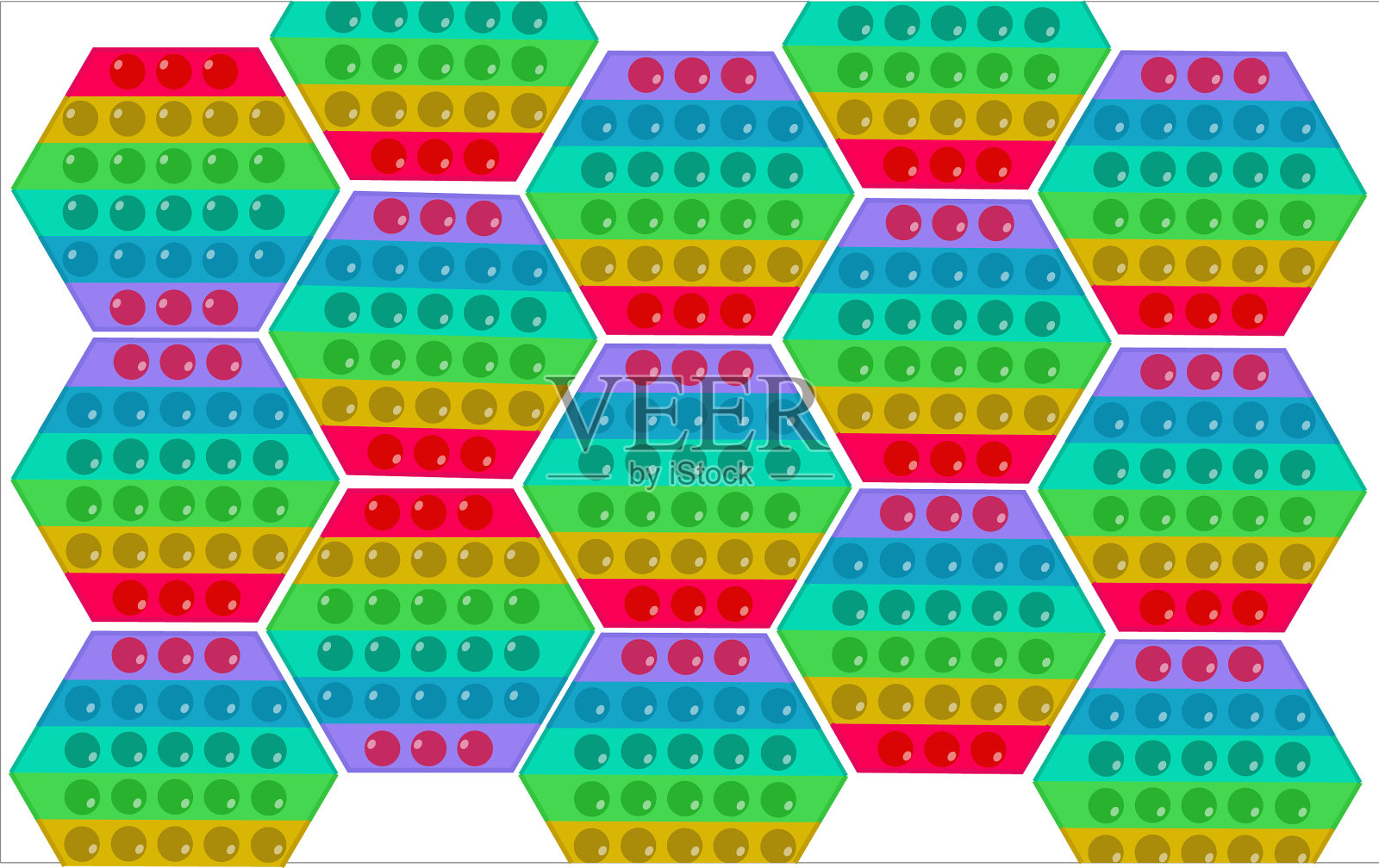 无缝模式玩具pop it and设计元素图片
