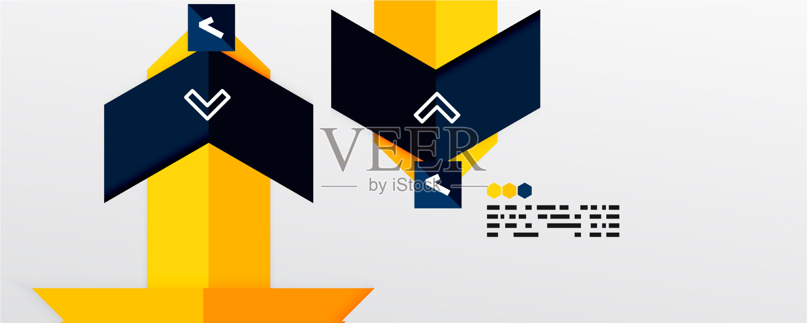 闪亮的颜色三角形和几何形状插画图片素材