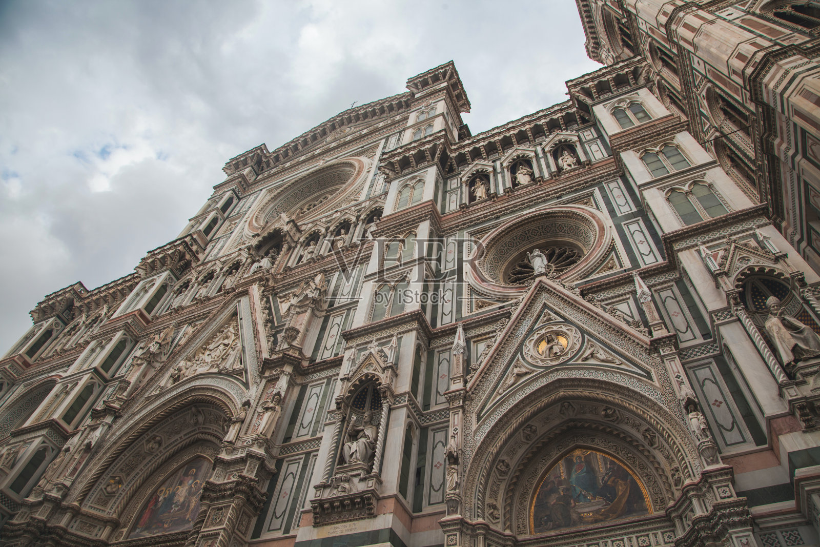 意大利佛罗伦萨大教堂的景观照片摄影图片