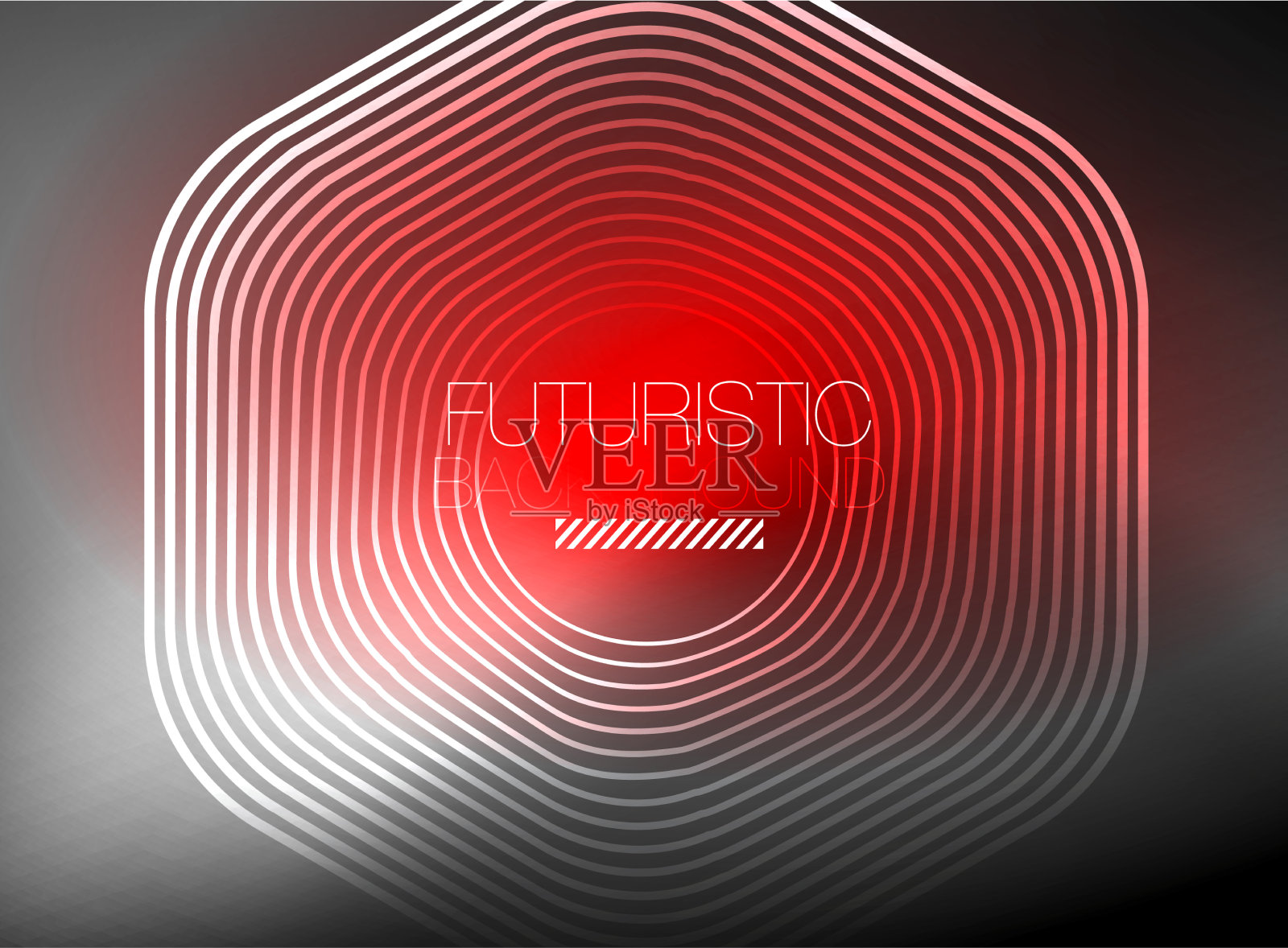 霓虹色方形轮廓线抽象背景插画图片素材