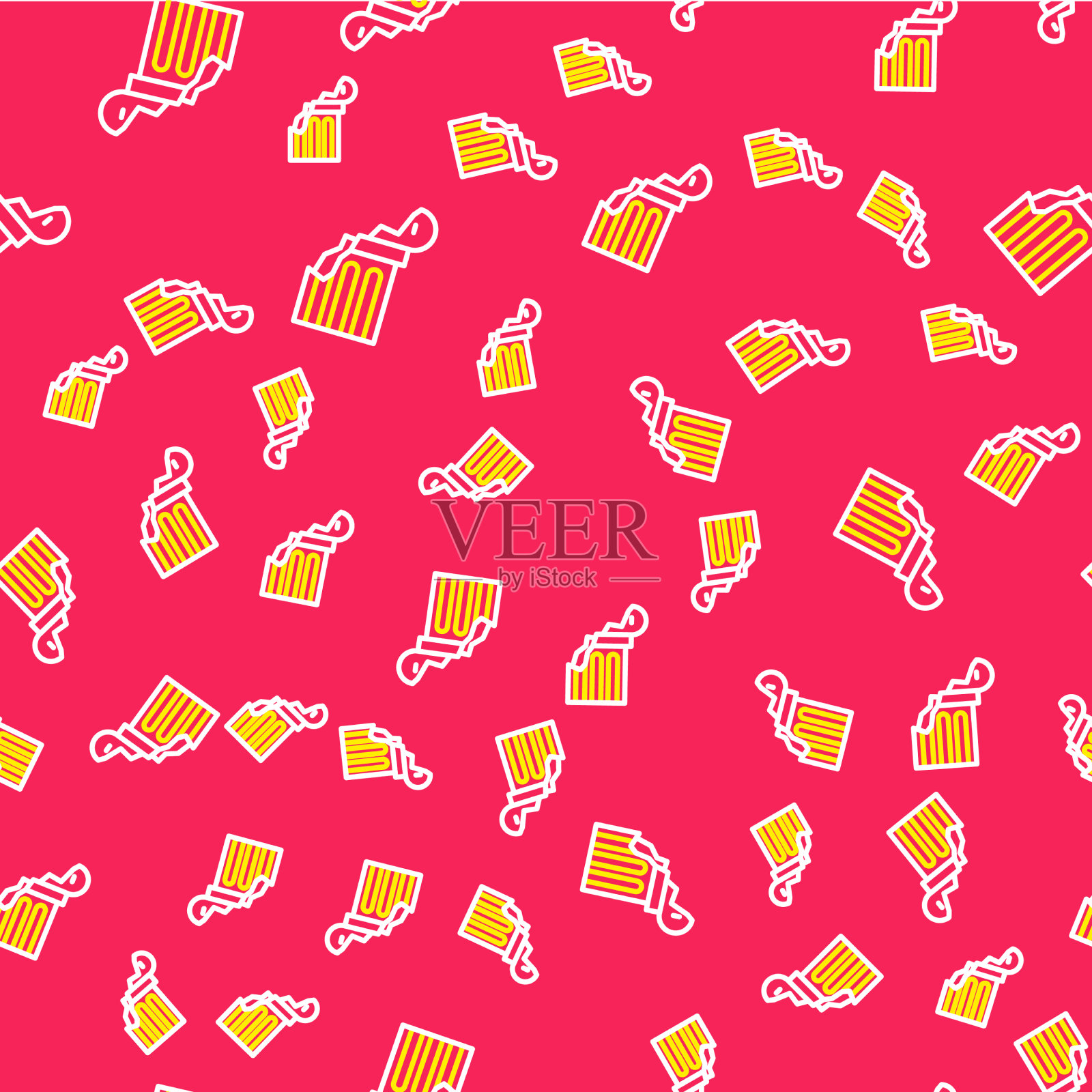 行断古柱图标隔离无缝插画图片素材