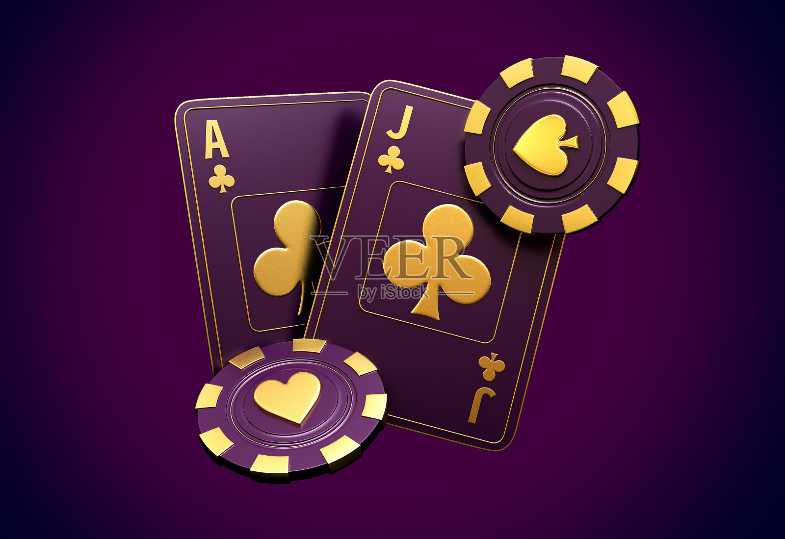 扑克blackjack holdem百家乐卡和筹码黑金赌场照片摄影图片