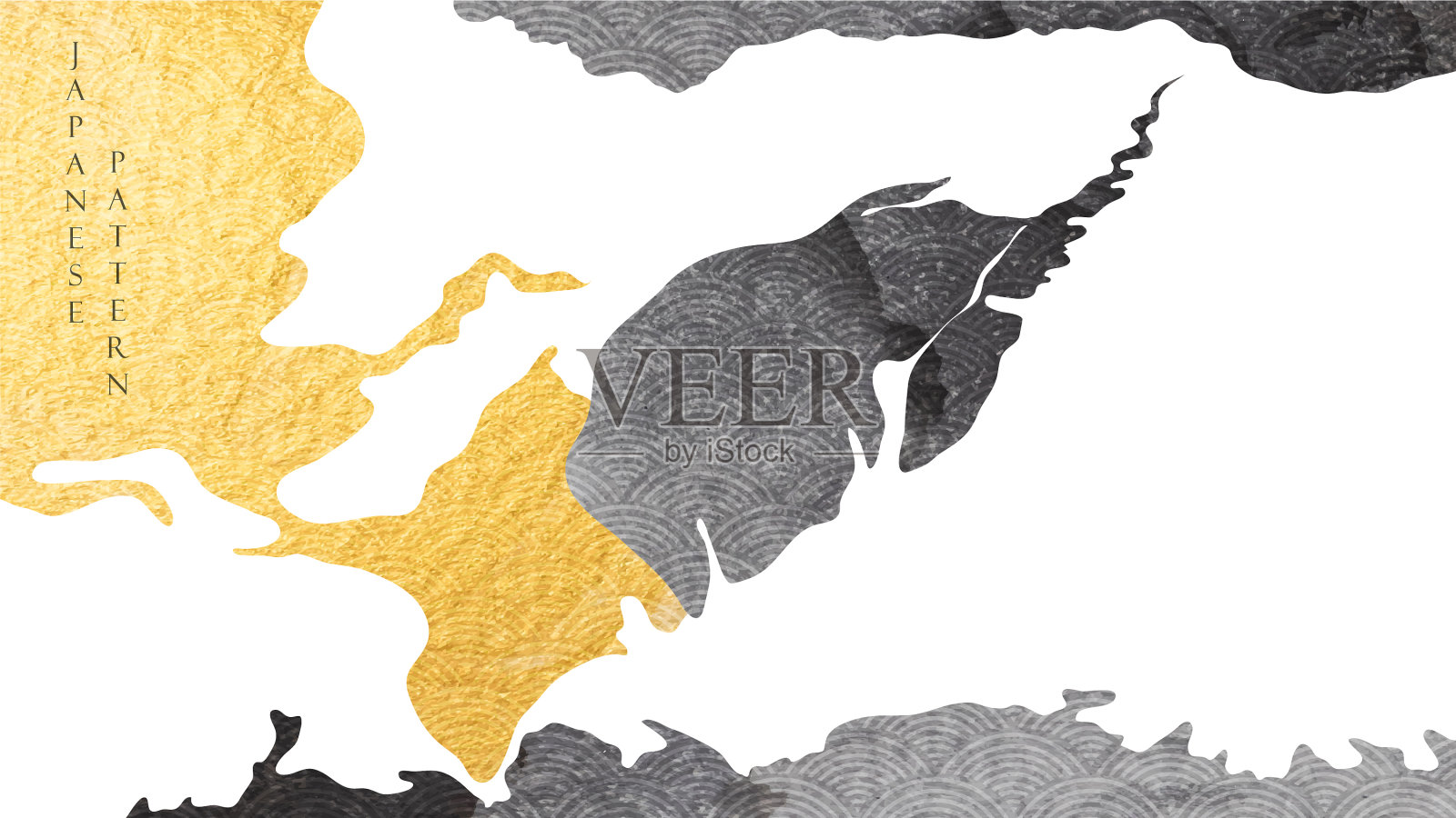 亚洲传统抽象艺术背景插画图片素材