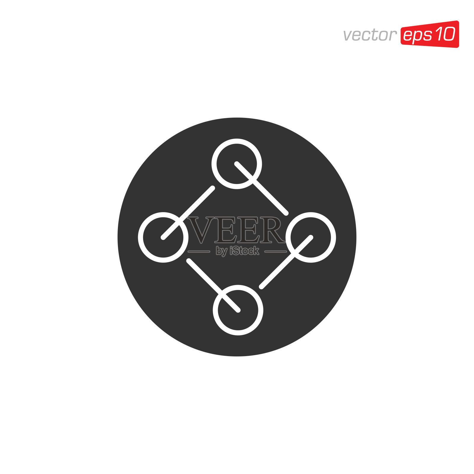 连接图标设计矢量模板插画图片素材