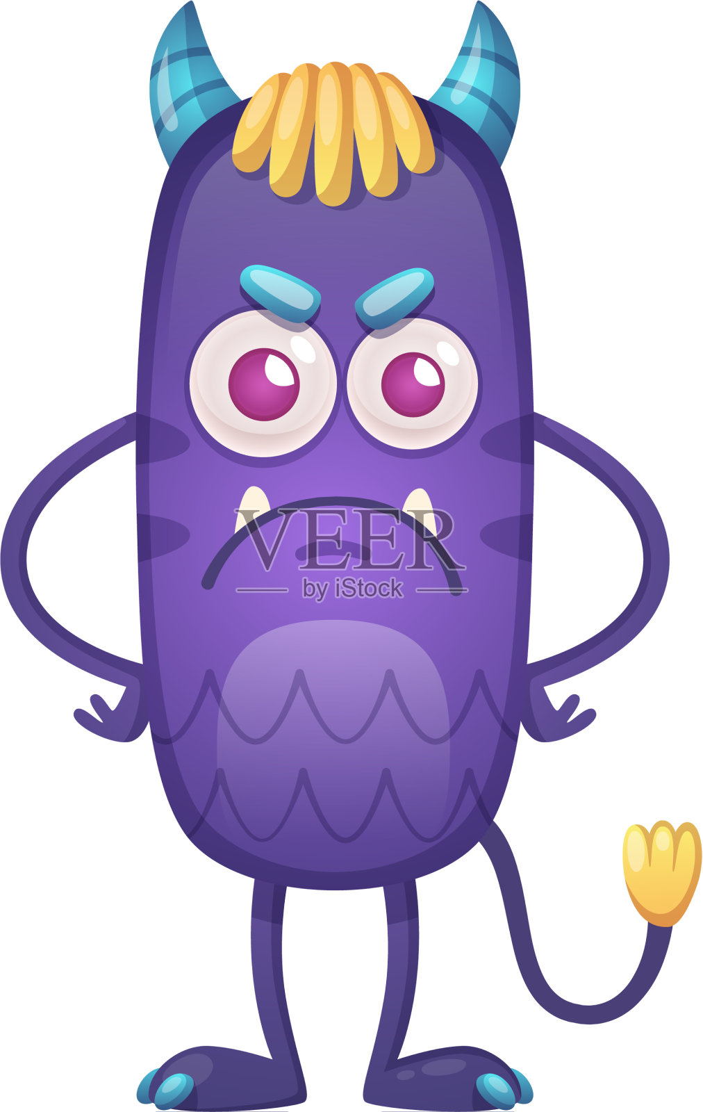 魔鬼的卡通设计元素图片