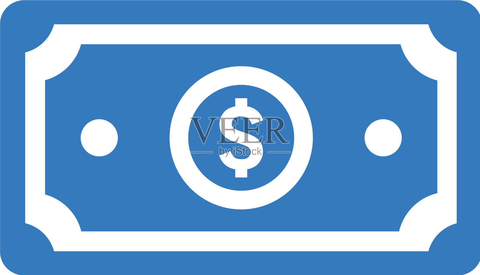 货币货币图标蓝色图标素材