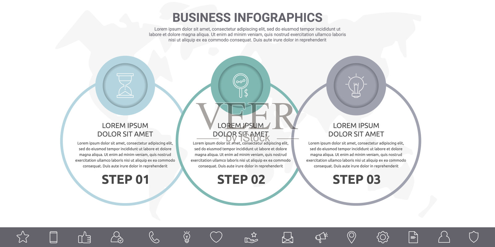 现代和线矢量信息图插画图片素材