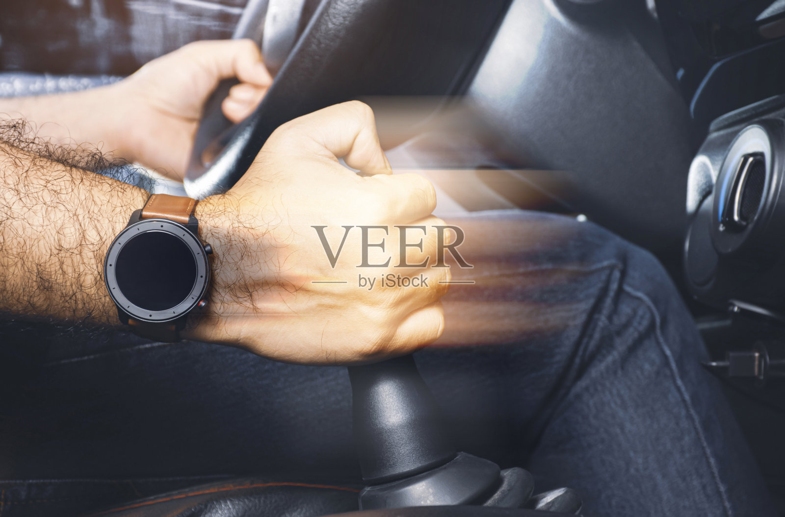 驾驶员控制变速杆照片摄影图片