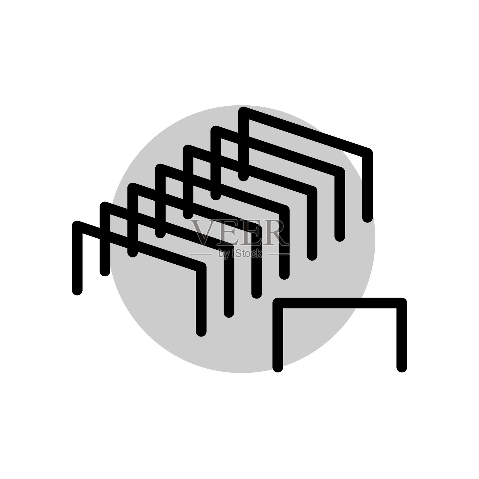 叉车插画图片素材