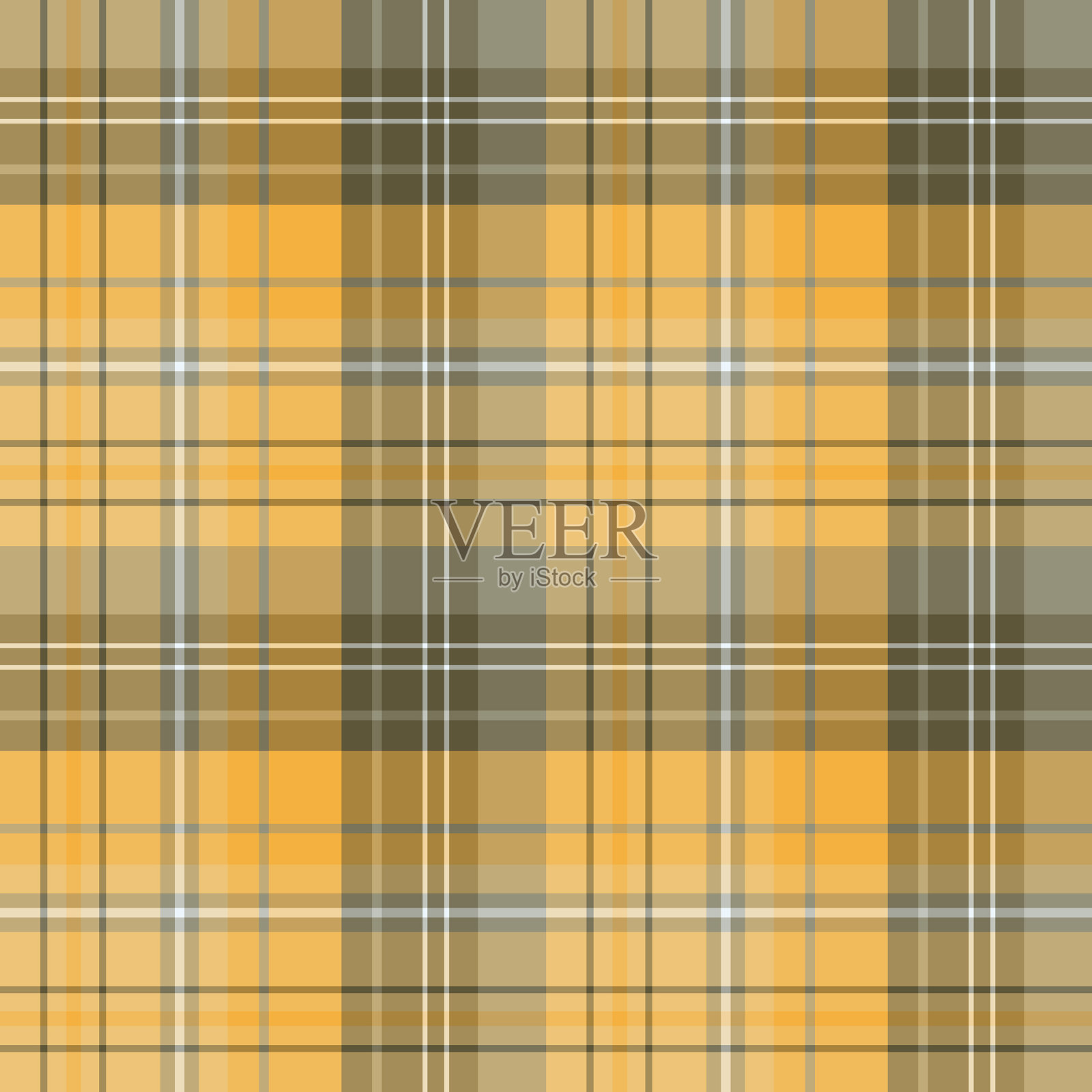 无缝花纹以黄灰两色为宜插画图片素材