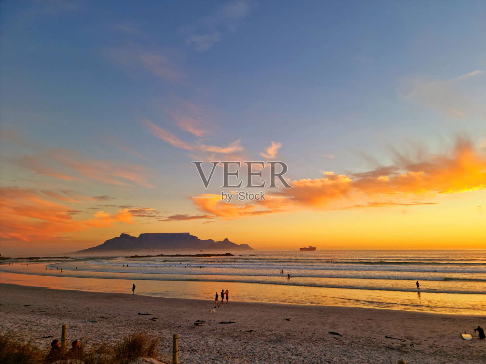 开普敦米尔纳顿日落海滩照片摄影图片