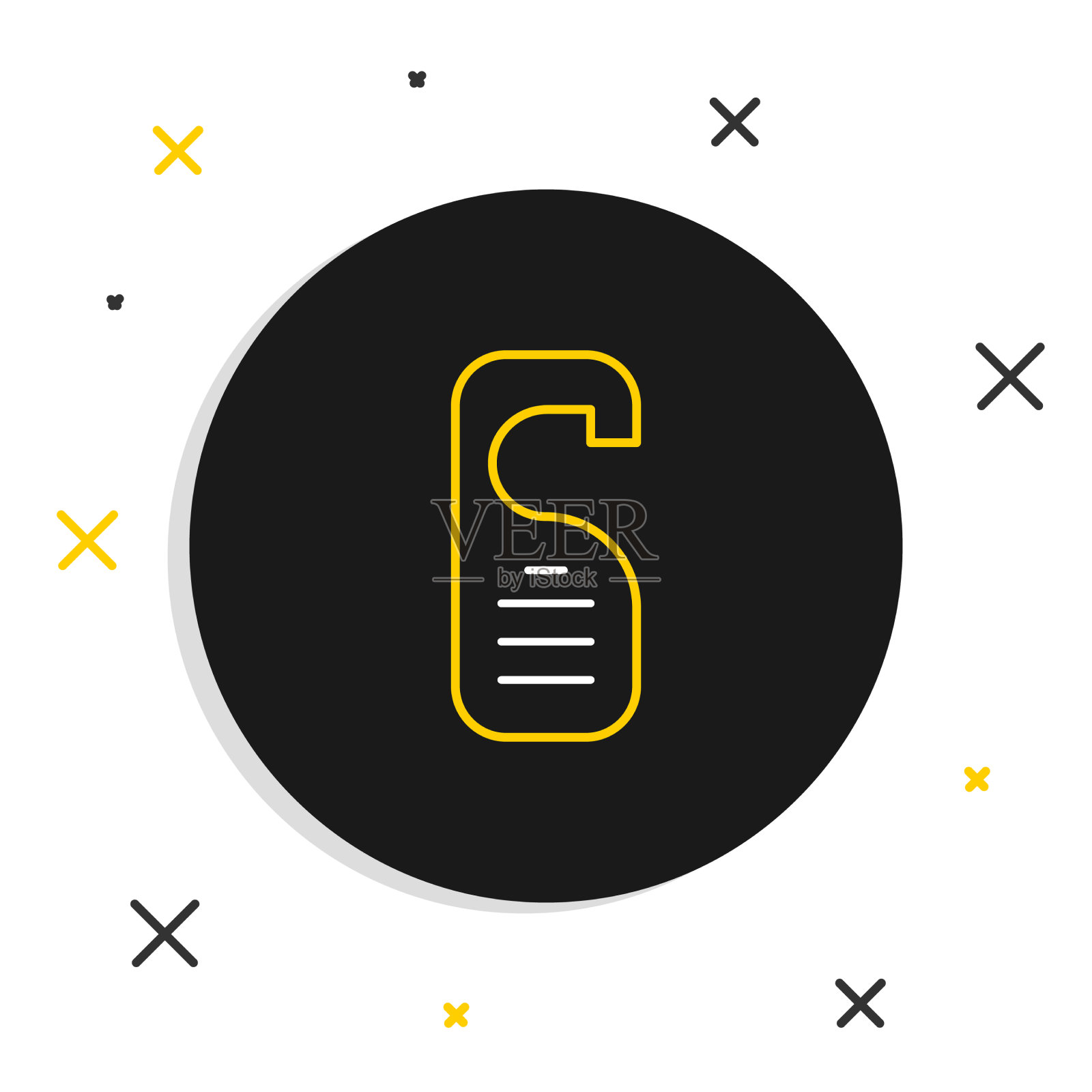 线路请不要打扰图标隔离在白色上图标素材