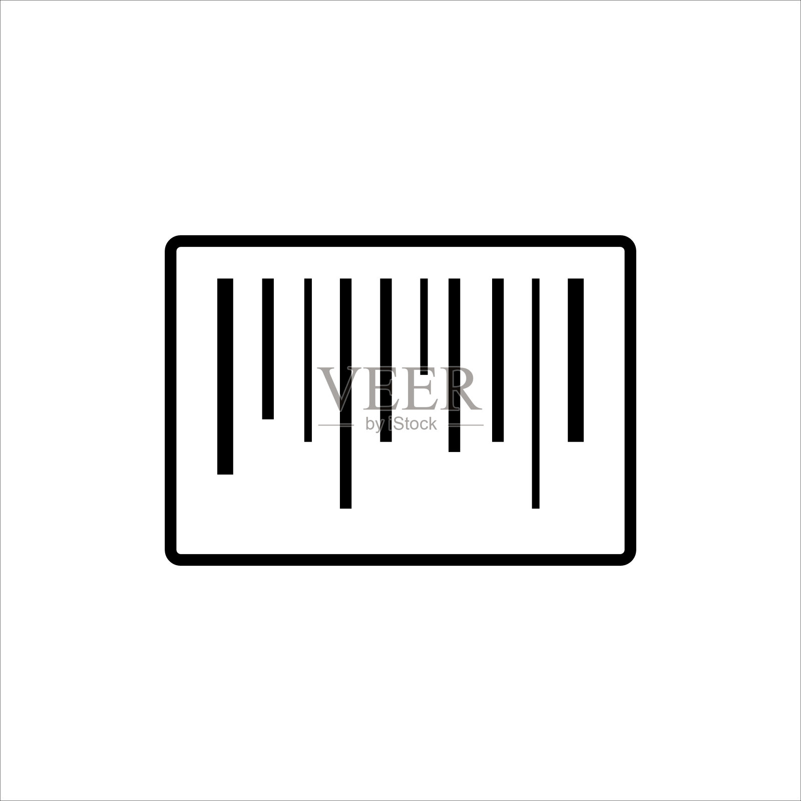 条形码的图标图标素材