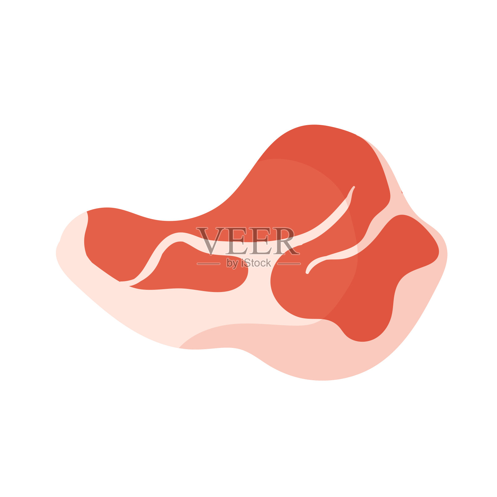 猪肉牛排肉类产品,屠宰分类,生猪肉牛排从肉店菜单插画图片素材