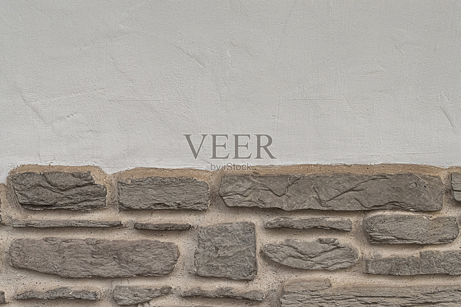 砖边和灰泥墙部分泛白照片摄影图片