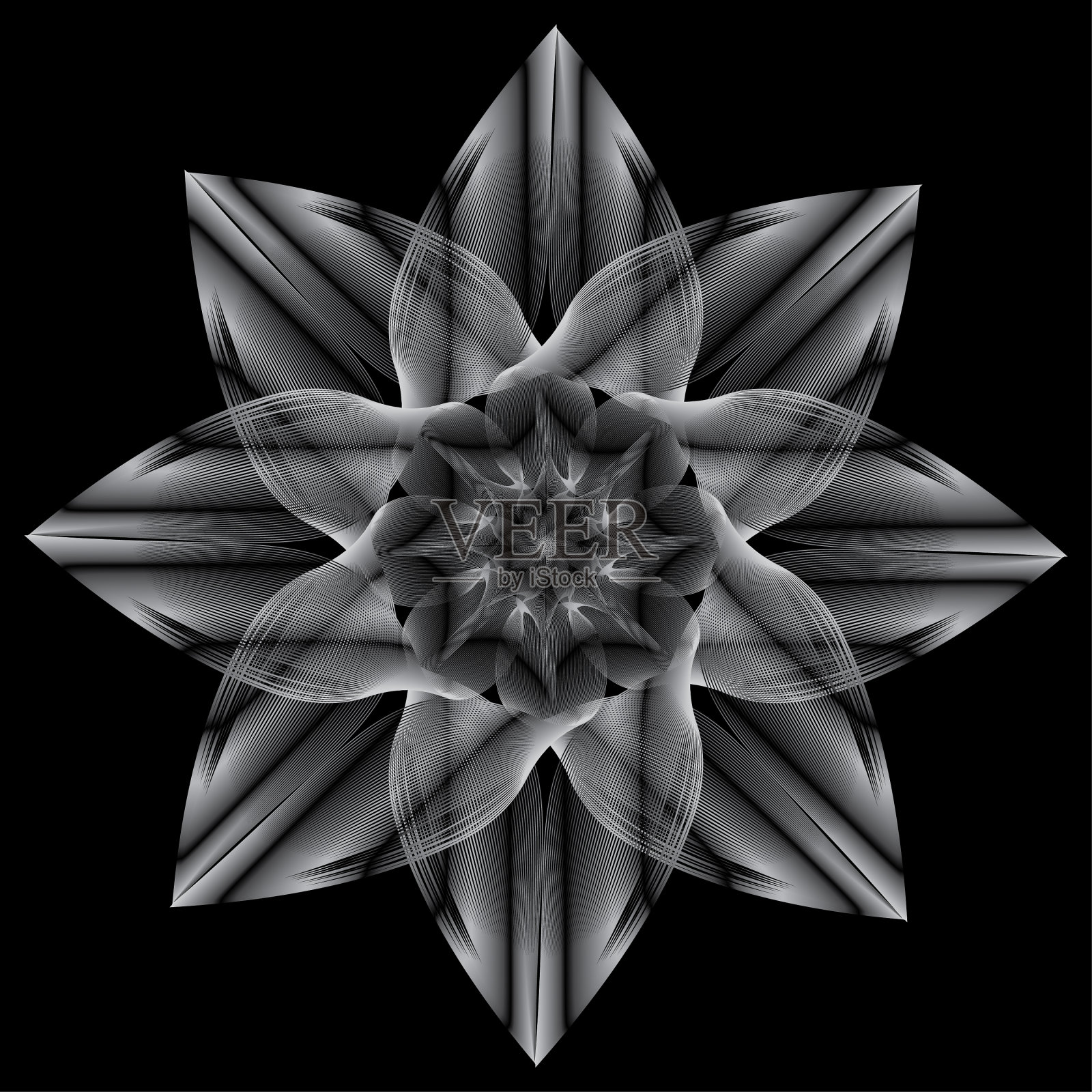 花半色调螺旋图案或设计装饰插画图片素材