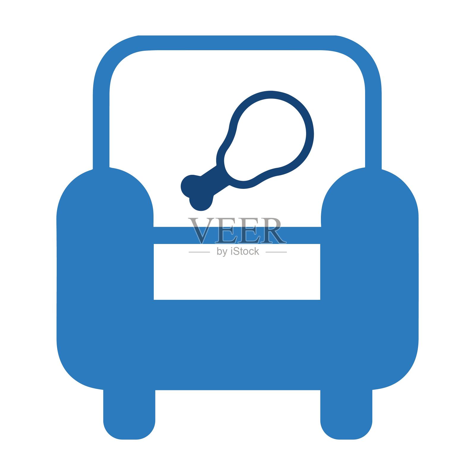 椅子,鸡肉,外卖,食物,家,点餐图标插画图片素材