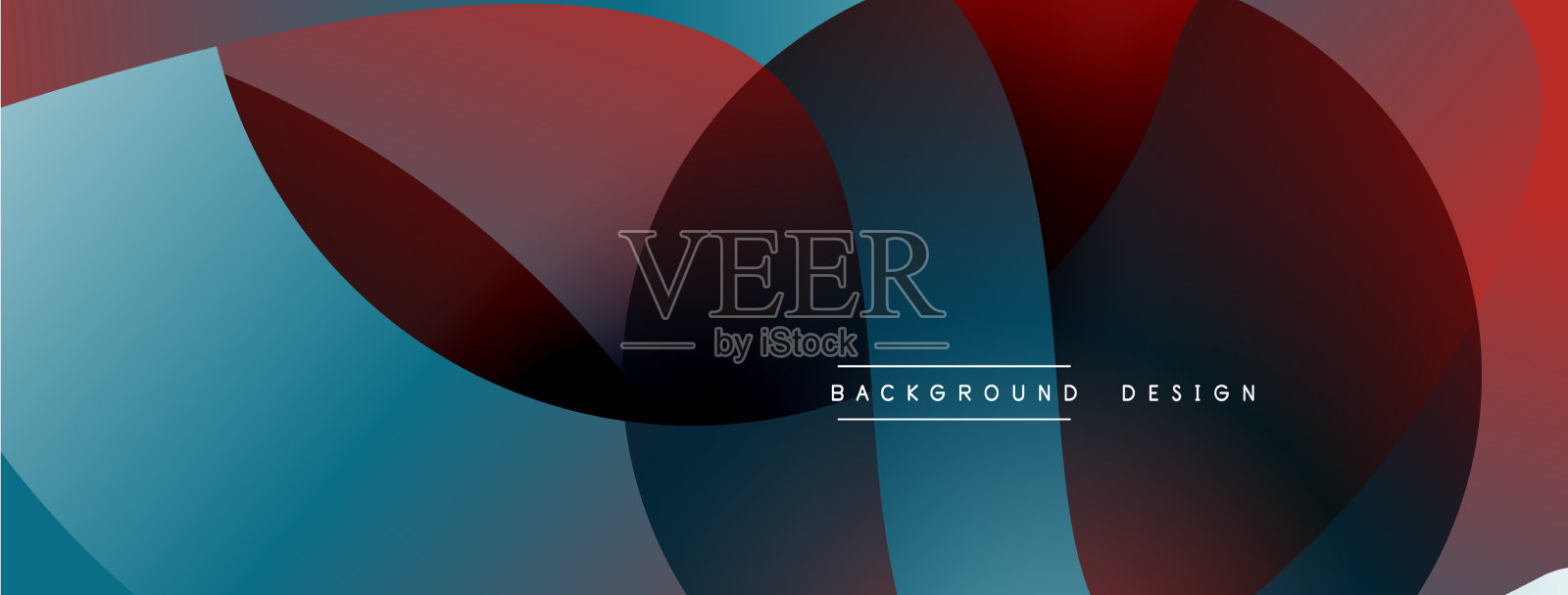 抽象交叠线和圆几何插画图片素材