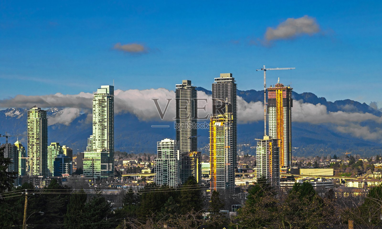 本纳比市新住宅小区建设照片摄影图片