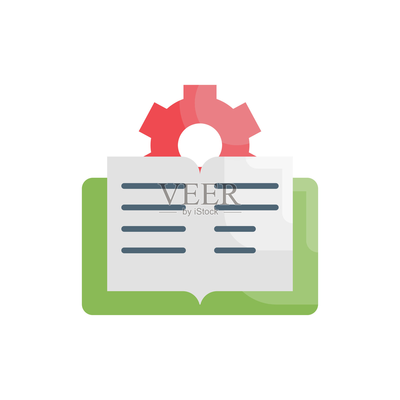 研究矢量平面图标风格的插图。EPS 10个文件图标素材